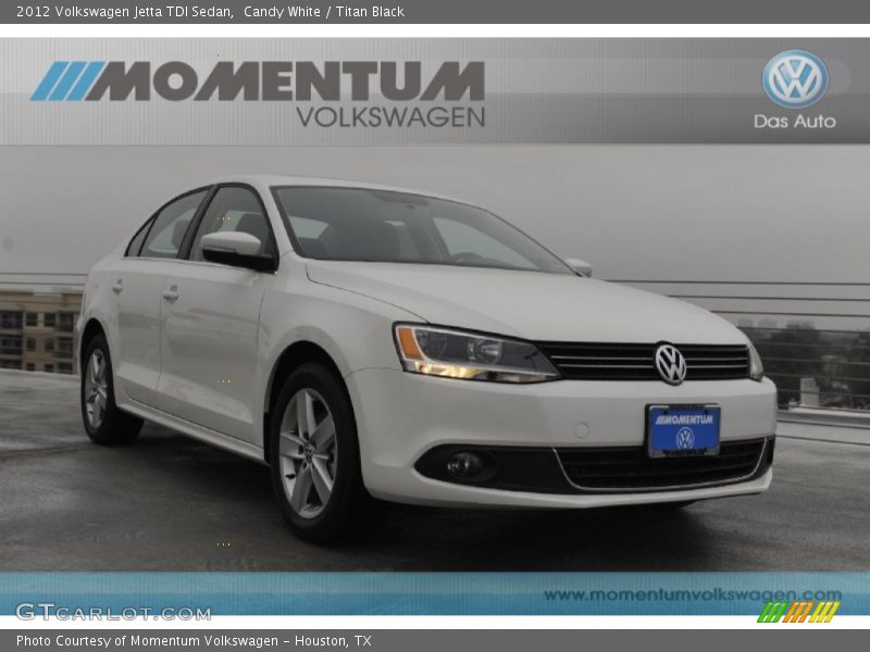 Candy White / Titan Black 2012 Volkswagen Jetta TDI Sedan