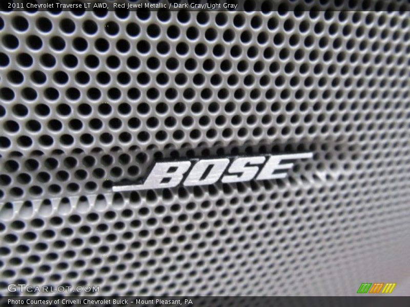 Red Jewel Metallic / Dark Gray/Light Gray 2011 Chevrolet Traverse LT AWD