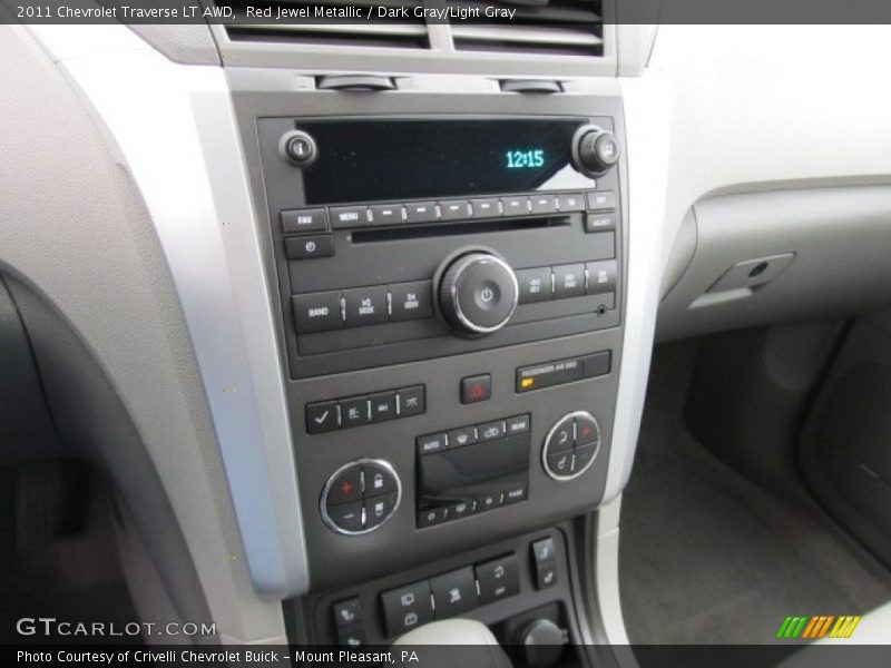 Red Jewel Metallic / Dark Gray/Light Gray 2011 Chevrolet Traverse LT AWD