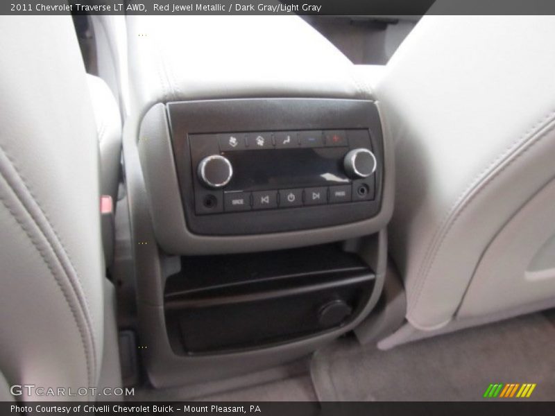 Red Jewel Metallic / Dark Gray/Light Gray 2011 Chevrolet Traverse LT AWD
