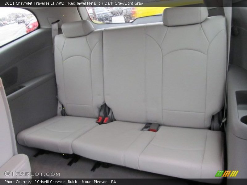 Red Jewel Metallic / Dark Gray/Light Gray 2011 Chevrolet Traverse LT AWD