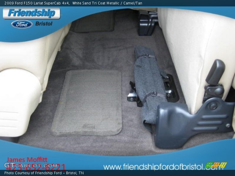 White Sand Tri Coat Metallic / Camel/Tan 2009 Ford F150 Lariat SuperCab 4x4
