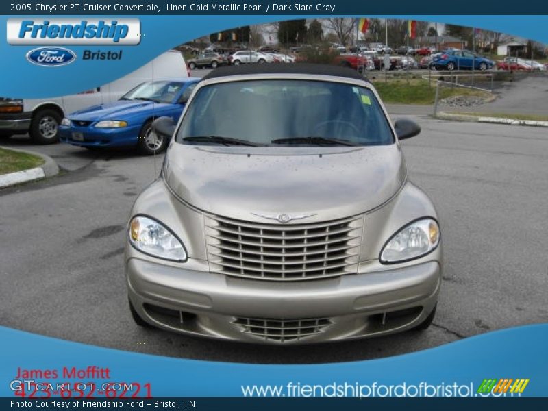 Linen Gold Metallic Pearl / Dark Slate Gray 2005 Chrysler PT Cruiser Convertible