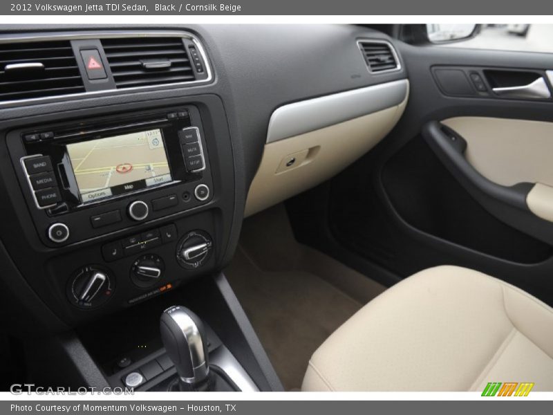 Black / Cornsilk Beige 2012 Volkswagen Jetta TDI Sedan