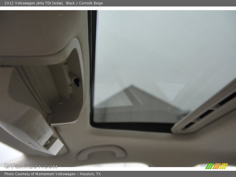 Black / Cornsilk Beige 2012 Volkswagen Jetta TDI Sedan