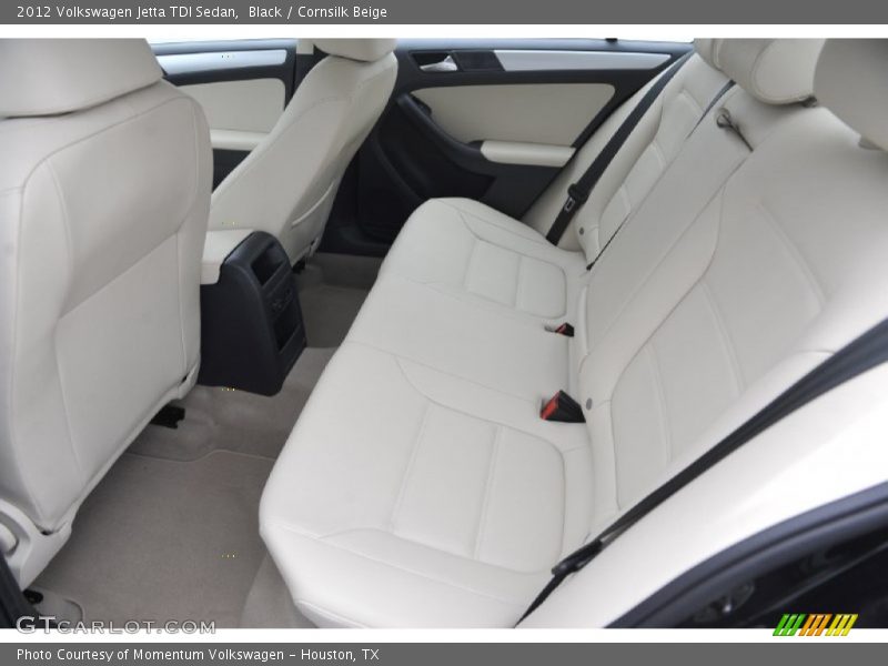 Black / Cornsilk Beige 2012 Volkswagen Jetta TDI Sedan