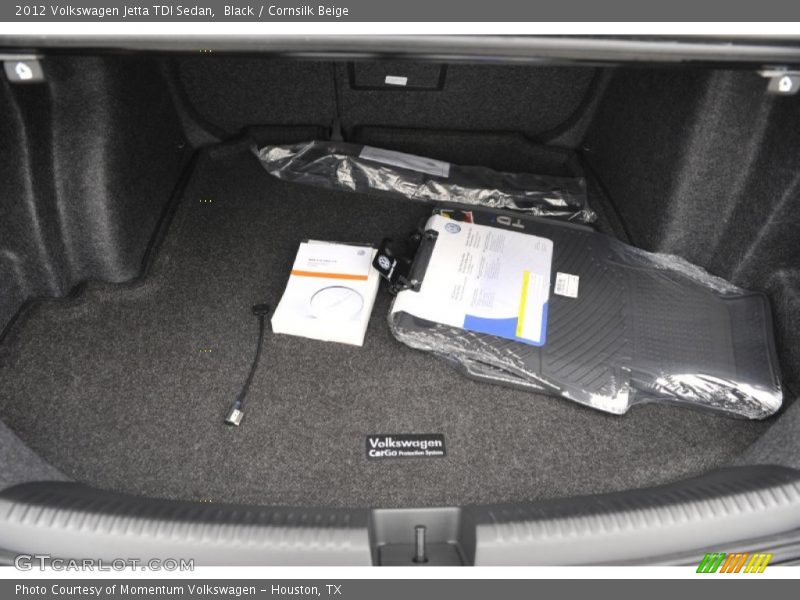 Black / Cornsilk Beige 2012 Volkswagen Jetta TDI Sedan