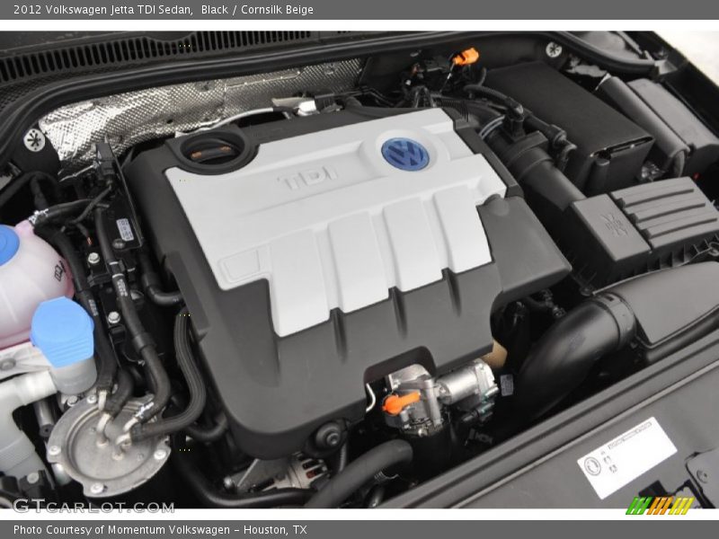 Black / Cornsilk Beige 2012 Volkswagen Jetta TDI Sedan