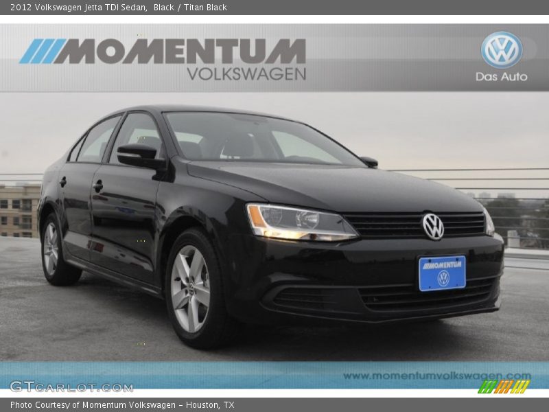 Black / Titan Black 2012 Volkswagen Jetta TDI Sedan