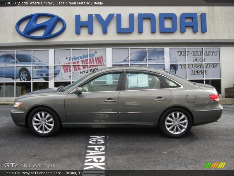 Sage Green Metallic / Beige 2006 Hyundai Azera Limited