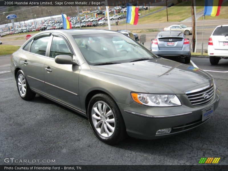Sage Green Metallic / Beige 2006 Hyundai Azera Limited