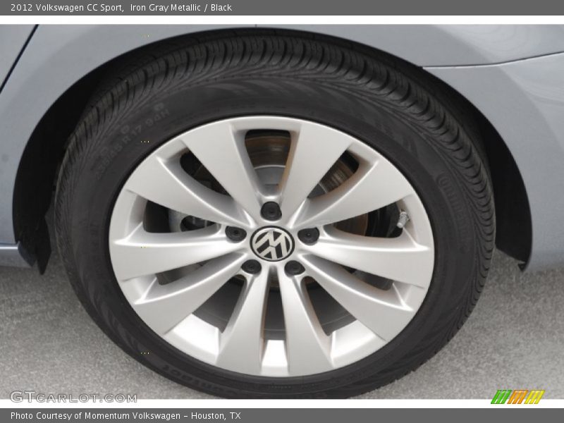 Iron Gray Metallic / Black 2012 Volkswagen CC Sport