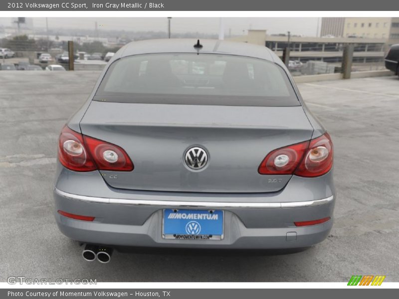 Iron Gray Metallic / Black 2012 Volkswagen CC Sport