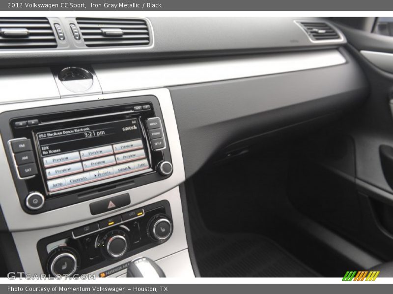 Iron Gray Metallic / Black 2012 Volkswagen CC Sport