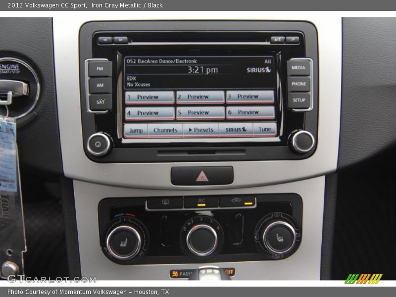 Iron Gray Metallic / Black 2012 Volkswagen CC Sport