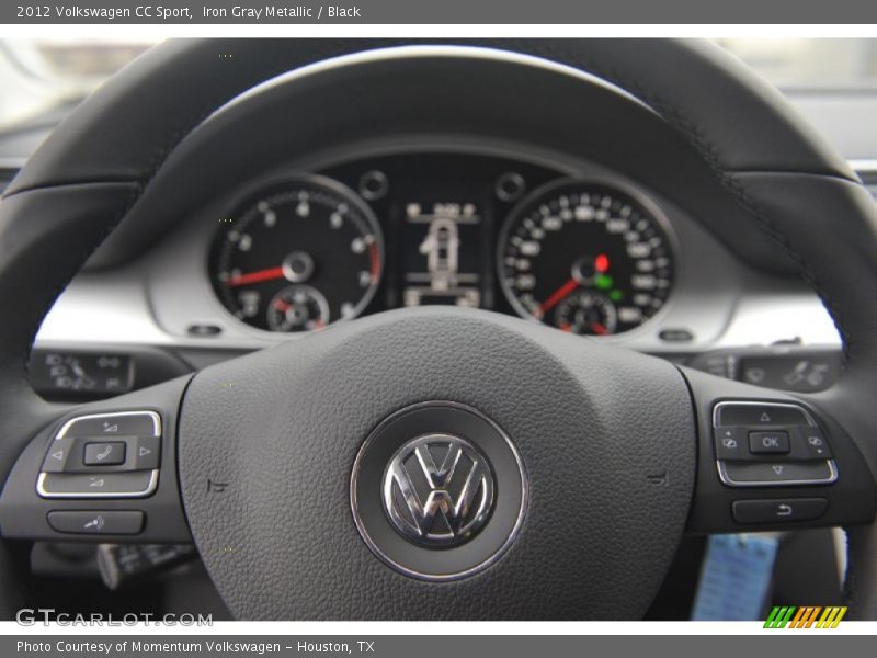 Iron Gray Metallic / Black 2012 Volkswagen CC Sport
