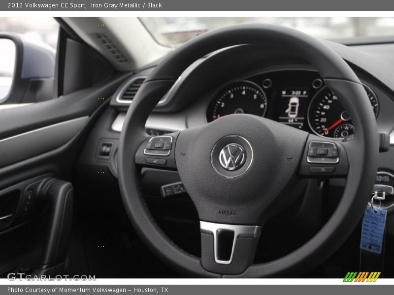 Iron Gray Metallic / Black 2012 Volkswagen CC Sport