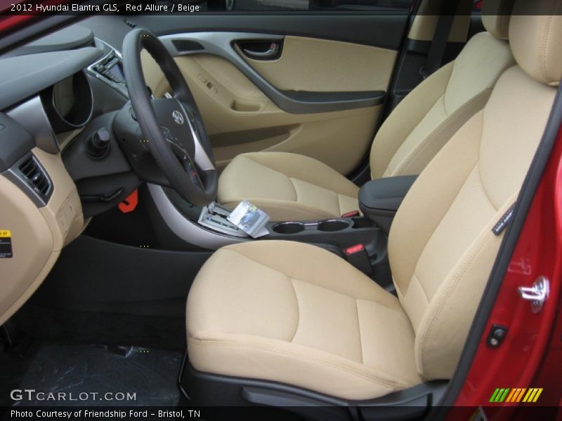 Red Allure / Beige 2012 Hyundai Elantra GLS