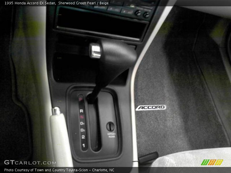 Sherwood Green Pearl / Beige 1995 Honda Accord EX Sedan