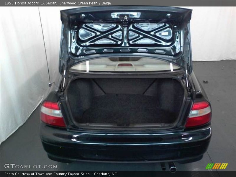 Sherwood Green Pearl / Beige 1995 Honda Accord EX Sedan