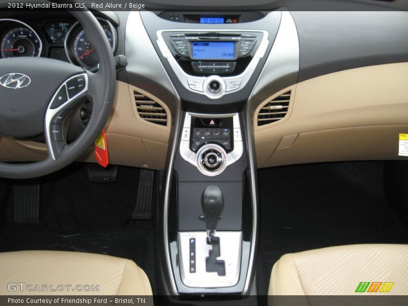 Red Allure / Beige 2012 Hyundai Elantra GLS