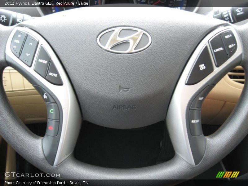 Red Allure / Beige 2012 Hyundai Elantra GLS