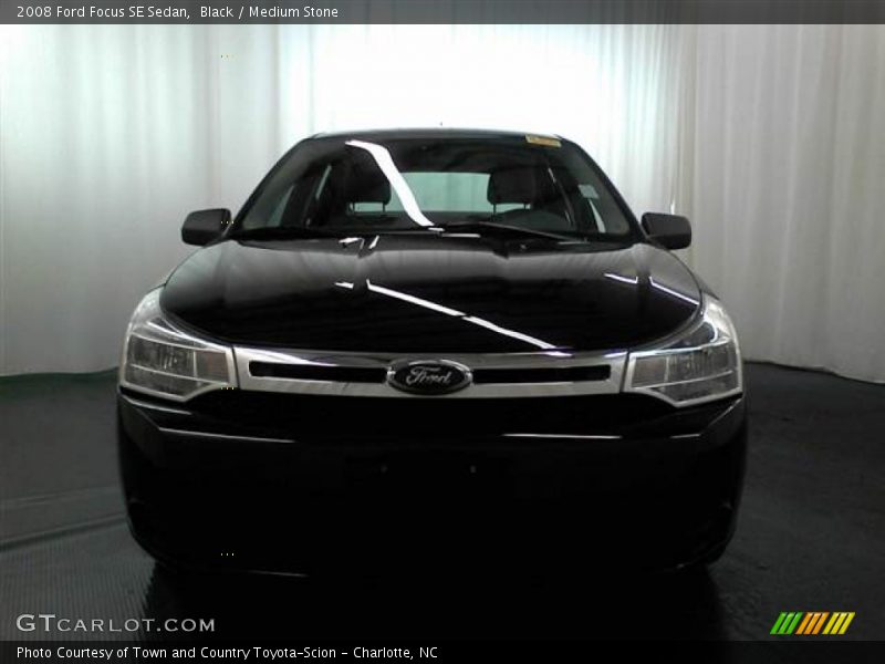 Black / Medium Stone 2008 Ford Focus SE Sedan