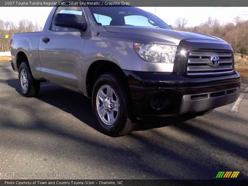 Silver Sky Metallic / Graphite Gray 2007 Toyota Tundra Regular Cab