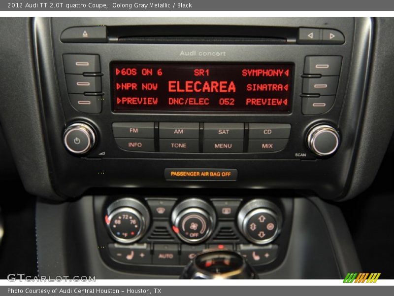 Controls of 2012 TT 2.0T quattro Coupe