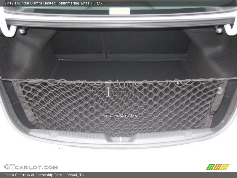 Shimmering White / Black 2012 Hyundai Elantra Limited