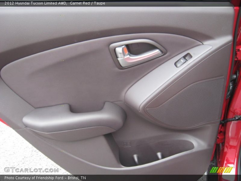 Garnet Red / Taupe 2012 Hyundai Tucson Limited AWD