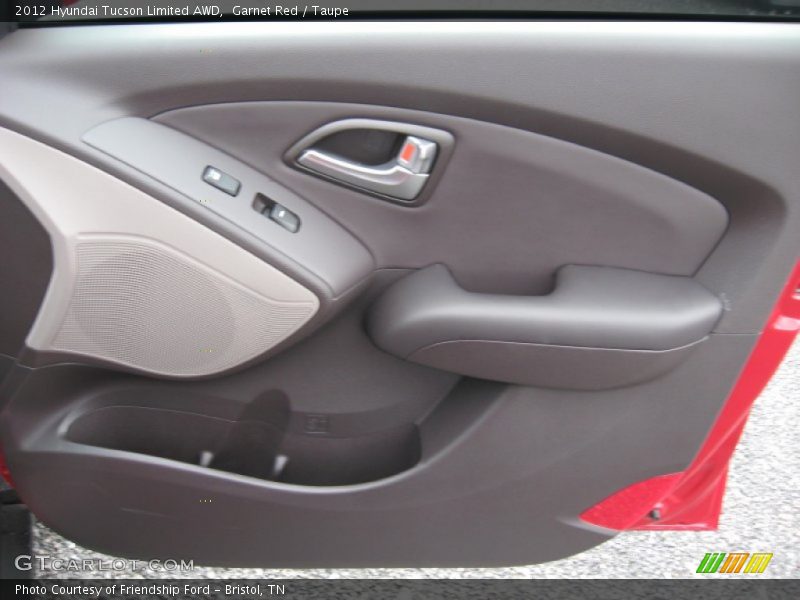 Garnet Red / Taupe 2012 Hyundai Tucson Limited AWD