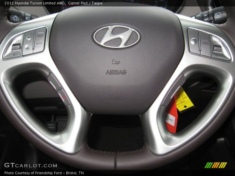 Garnet Red / Taupe 2012 Hyundai Tucson Limited AWD