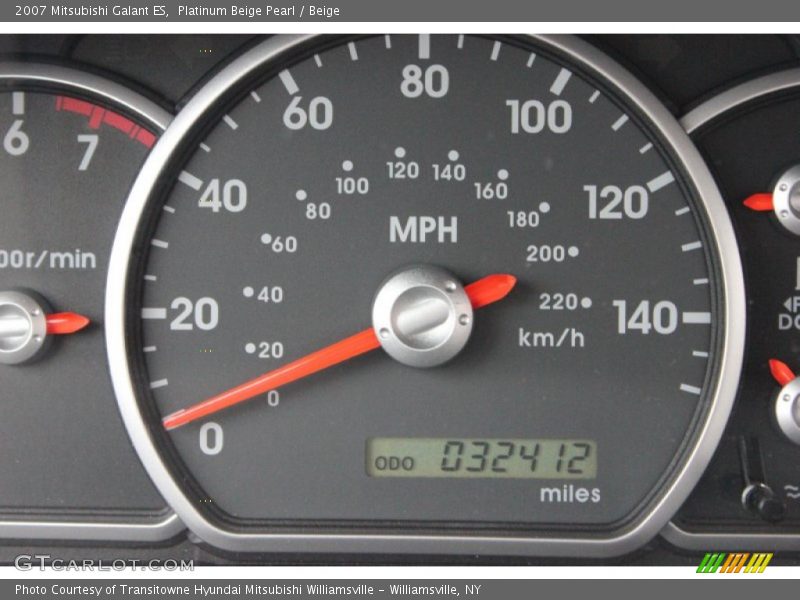 Platinum Beige Pearl / Beige 2007 Mitsubishi Galant ES