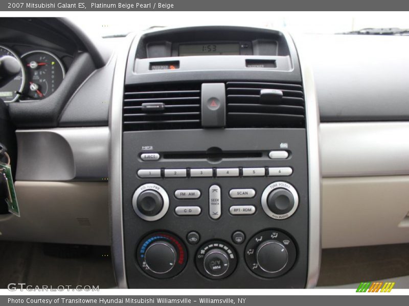 Platinum Beige Pearl / Beige 2007 Mitsubishi Galant ES