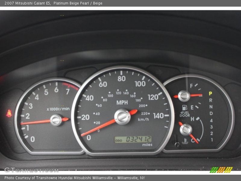 Platinum Beige Pearl / Beige 2007 Mitsubishi Galant ES