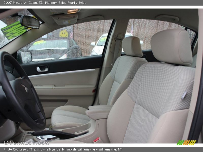 Platinum Beige Pearl / Beige 2007 Mitsubishi Galant ES
