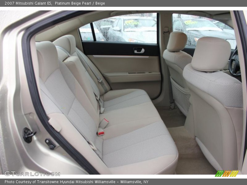 Platinum Beige Pearl / Beige 2007 Mitsubishi Galant ES