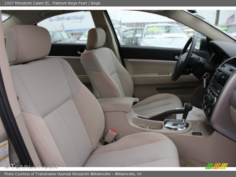 Platinum Beige Pearl / Beige 2007 Mitsubishi Galant ES