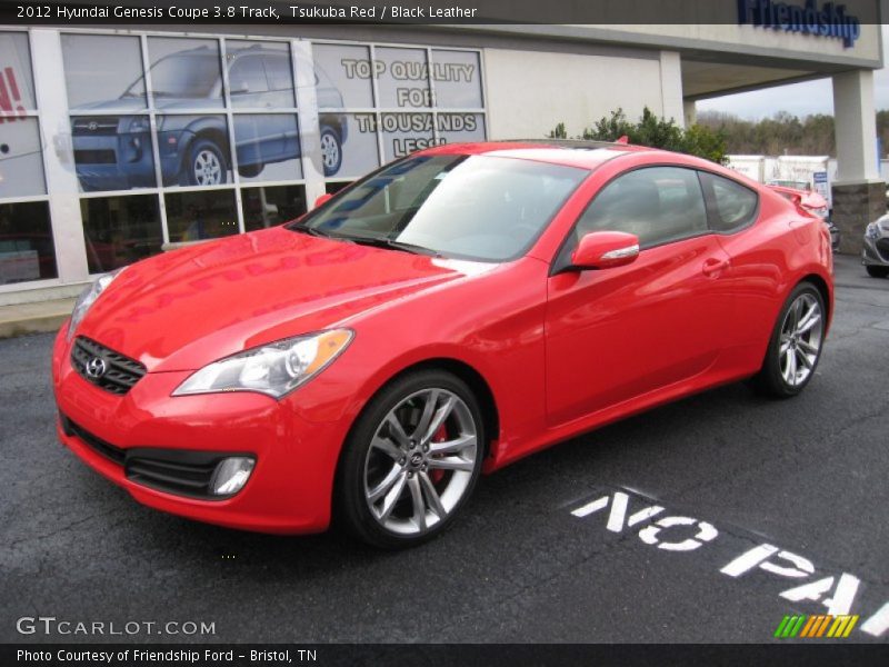 Tsukuba Red / Black Leather 2012 Hyundai Genesis Coupe 3.8 Track