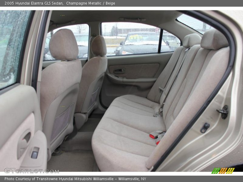 Champagne Metallic / Beige 2005 Hyundai Elantra GLS Sedan