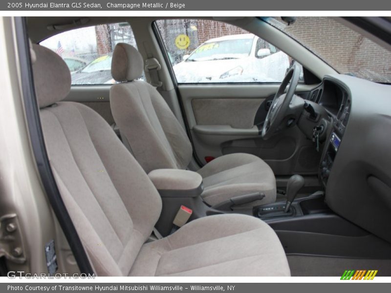 Champagne Metallic / Beige 2005 Hyundai Elantra GLS Sedan