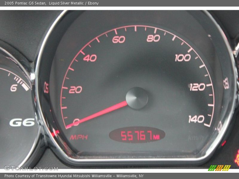 Liquid Silver Metallic / Ebony 2005 Pontiac G6 Sedan