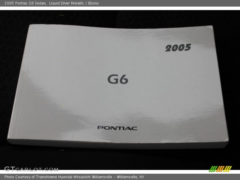 Liquid Silver Metallic / Ebony 2005 Pontiac G6 Sedan