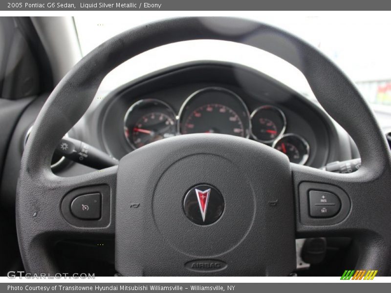 Liquid Silver Metallic / Ebony 2005 Pontiac G6 Sedan