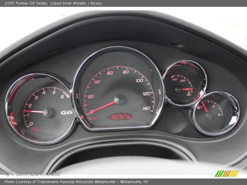 Liquid Silver Metallic / Ebony 2005 Pontiac G6 Sedan