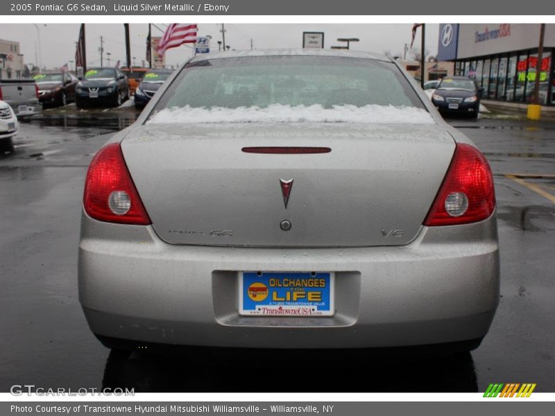 Liquid Silver Metallic / Ebony 2005 Pontiac G6 Sedan
