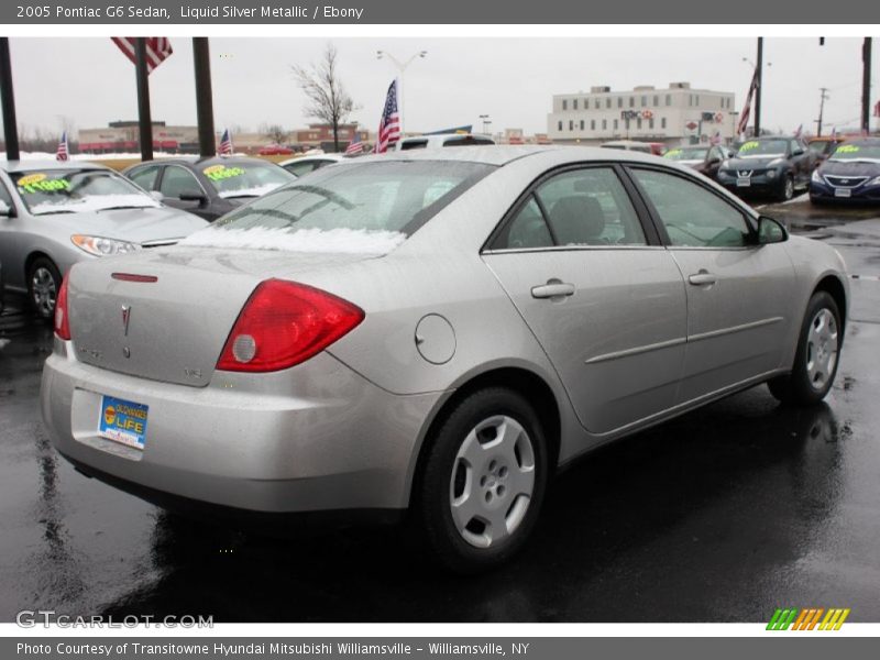 Liquid Silver Metallic / Ebony 2005 Pontiac G6 Sedan