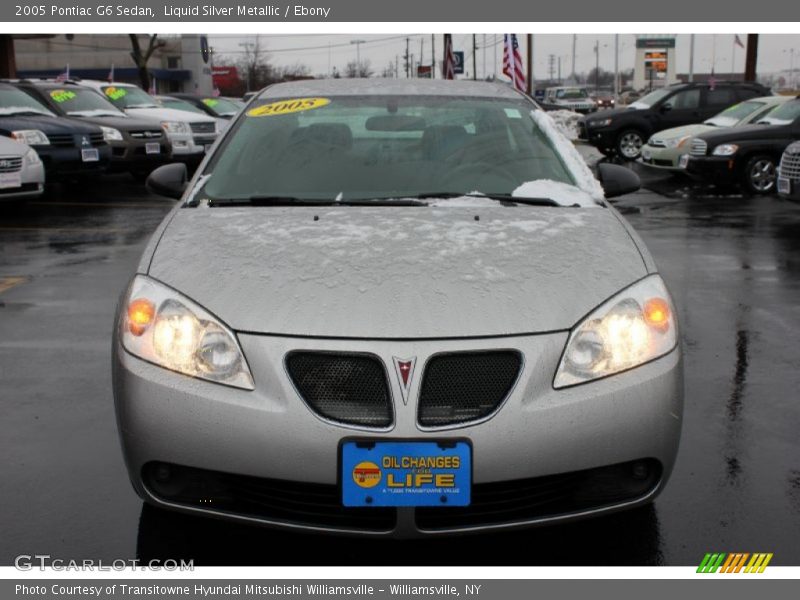 Liquid Silver Metallic / Ebony 2005 Pontiac G6 Sedan