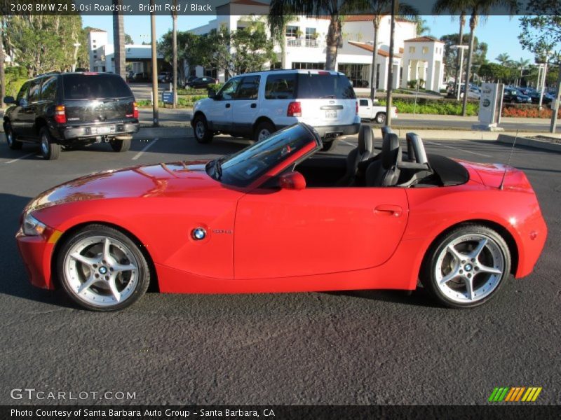Bright Red / Black 2008 BMW Z4 3.0si Roadster